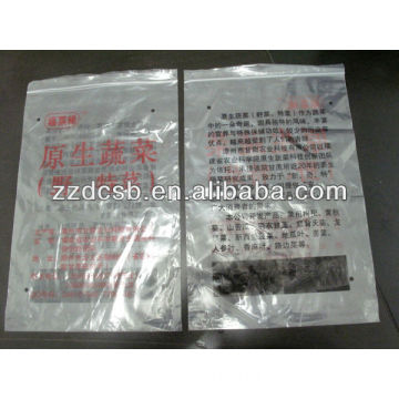 LDPE Ziplock Bag For Fresh Vegetables